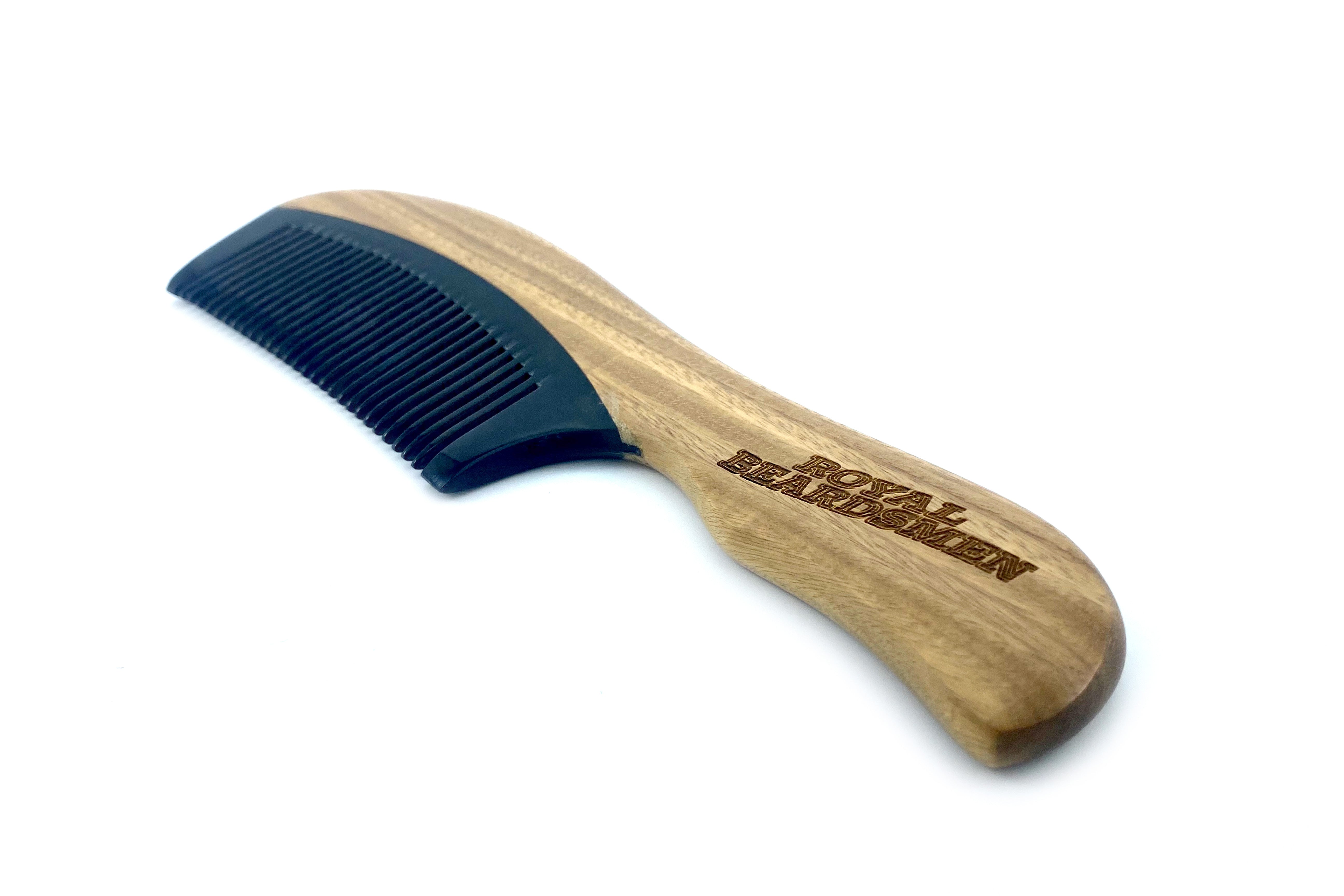 Wooden Handle Ox Horn Comb (imperfect)