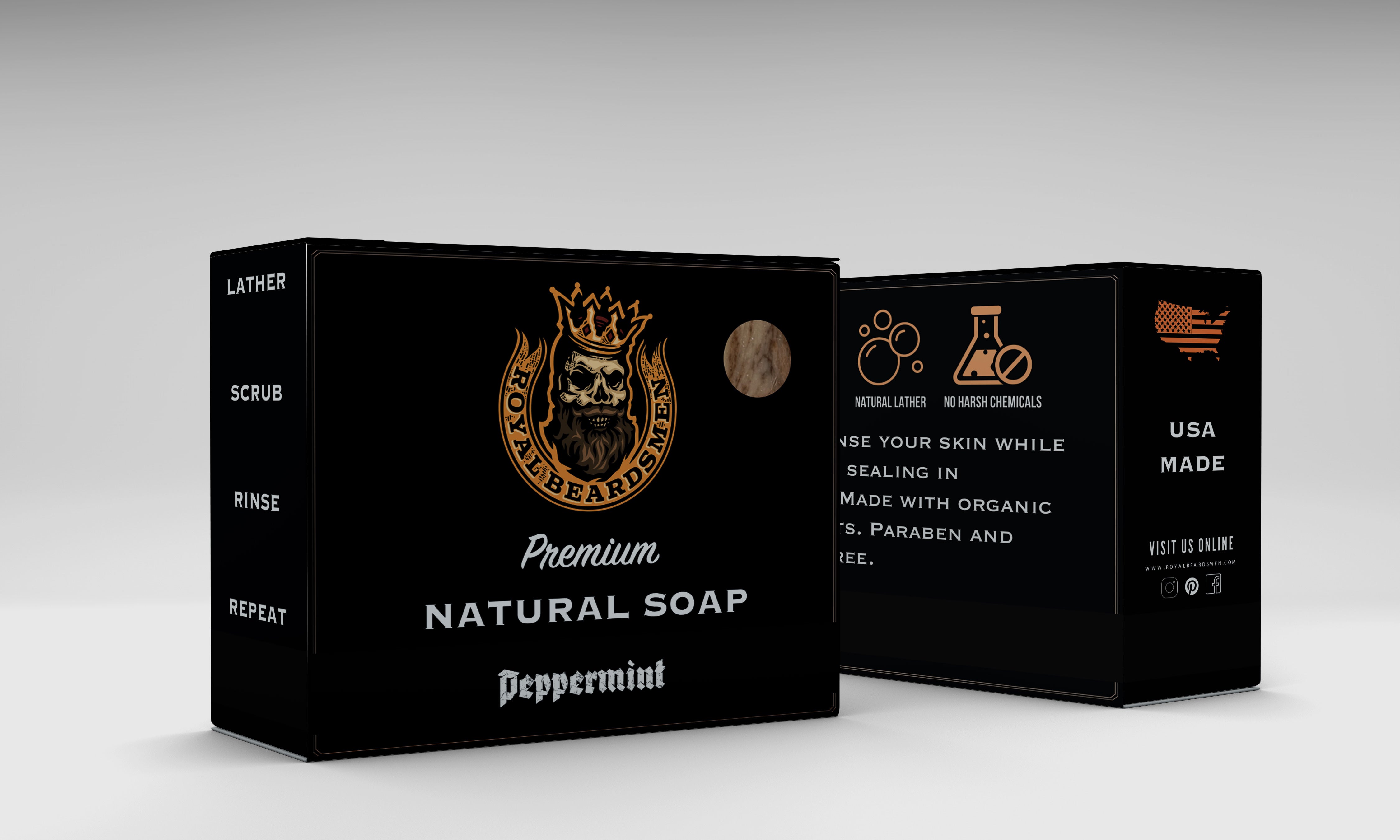 peppermint natural bar soap